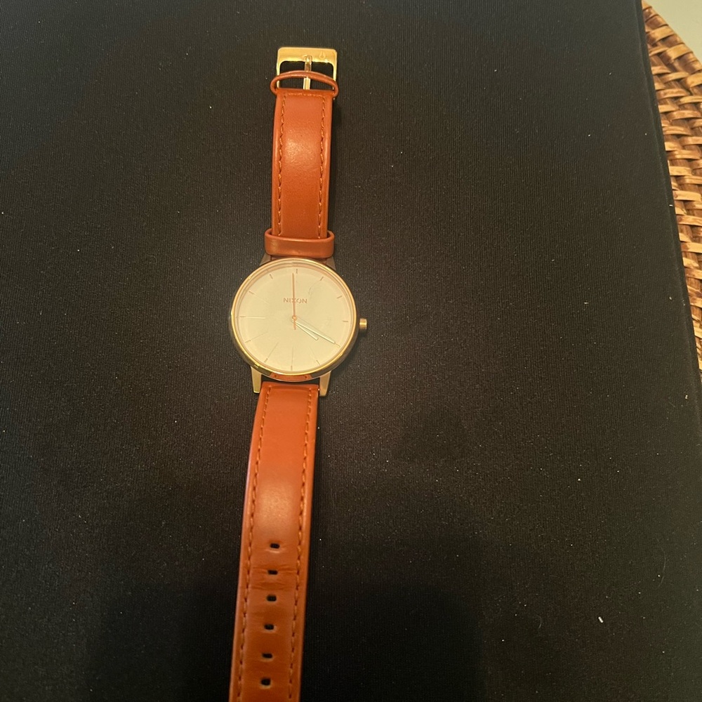 Nixon Kensington Gold and Brown Watch